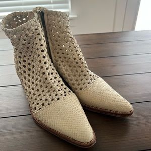 Free People In The Loop Woven Boot in Cream